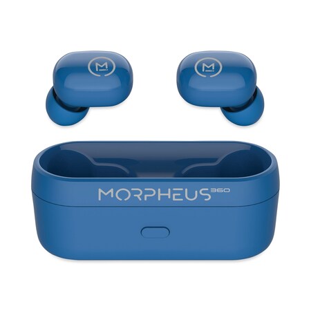 Morpheus 360 Spire True Wireless Earbuds Bluetooth In-Ear Headphones with Microphone, Island Blue TW1500L